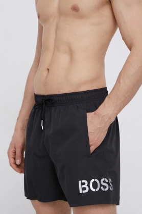 Boss Pantaloni scurti de baie culoarea negru