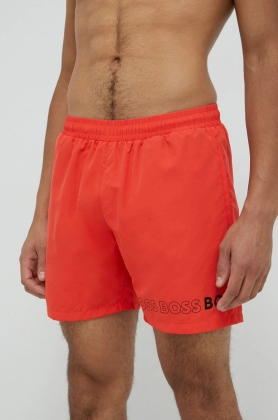 BOSS pantaloni scurti de baie culoarea portocaliu