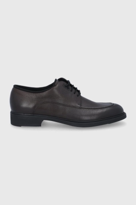 Boss Pantofi de piele barbati, culoarea maro