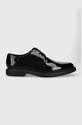 BOSS pantofi de piele Larry barbati, culoarea negru, 50487683