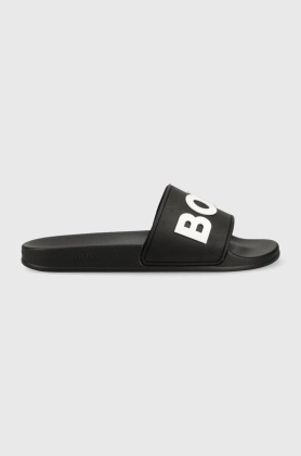 BOSS papuci Kirk barbati, culoarea negru, 50488911