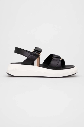 BOSS sandale Jess Sandal-FL femei, culoarea negru, cu platforma, 50493086