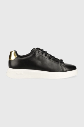 BOSS sneakers din piele Bulton culoarea negru, 50487257