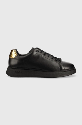 BOSS sneakers din piele Bulton culoarea negru