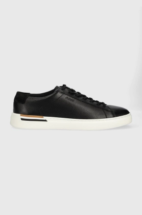 BOSS sneakers din piele Clint culoarea negru, 50486498