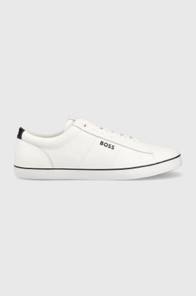 BOSS sneakers Jodie barbati, culoarea alb, 50486653