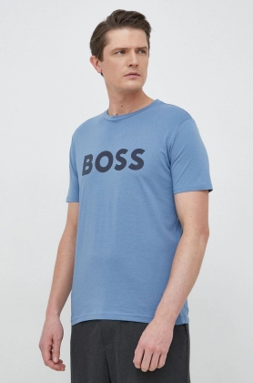 BOSS tricou din bumbac Boss Casual cu imprimeu