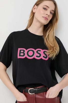 BOSS tricou x Alica Schmidt femei, culoarea negru