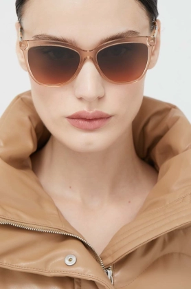 Burberry ochelari de soare femei, culoarea portocaliu