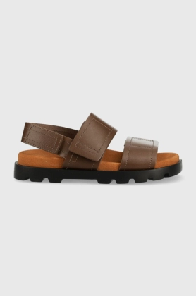 Camper sandale de piele Brutus Sandal femei, culoarea maro, cu platforma, K201323.009