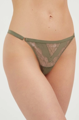 Chantelle tanga culoarea verde