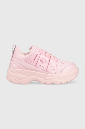 Chiara Ferragni sneakers din piele CF3100_012 culoarea roz, EYE FLY