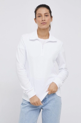 CMP Bluza femei, culoarea alb, material neted