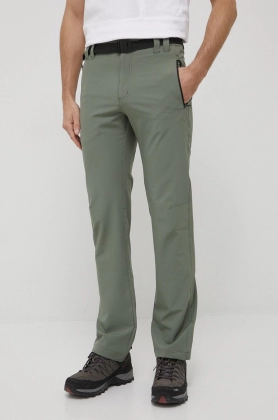 CMP pantaloni barbati, culoarea verde, drept
