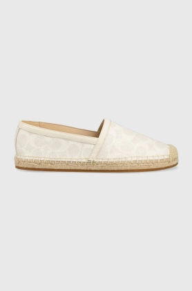 Coach espadrile Collins culoarea bej, CG700