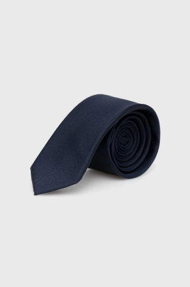 Coccinelle cravata de matase culoarea albastru marin