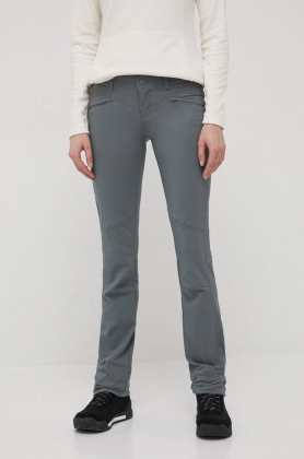 Columbia pantaloni outdoor femei, culoarea gri
