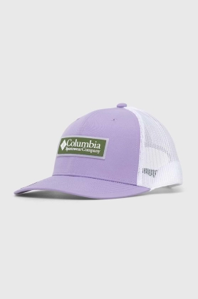 Columbia sapca culoarea violet, cu imprimeu