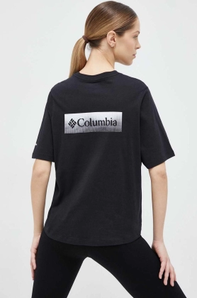 Columbia tricou femei, culoarea negru