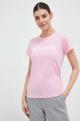 Columbia tricou femei, culoarea roz