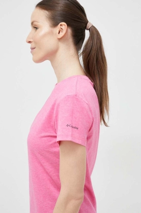 Columbia tricou sport Sun Trek culoarea roz