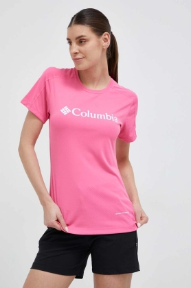 Columbia tricou sport Zero Rules Graphic culoarea roz