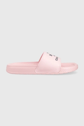 Converse papuci All Star Slide Slip femei, culoarea roz, A02859C