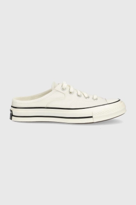 Converse papuci Chuck 70 Summer femei, culoarea alb