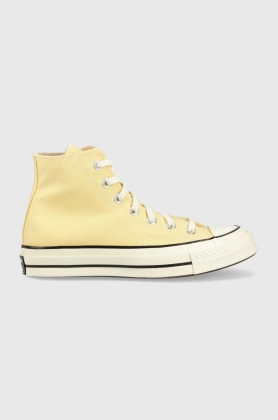 Converse tenisi Chuck 70 HI culoarea galben, A02757C