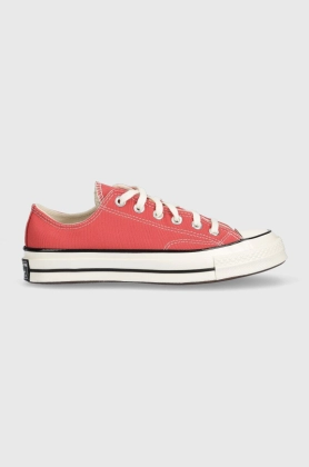 Converse tenisi Chuck 70 OX culoarea rosu, A02767C