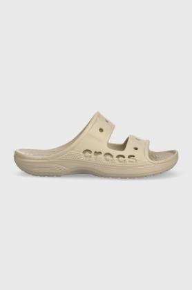 Crocs papuci Baya Sandal femei, culoarea bej, 207627