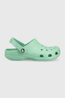 Crocs papuci Classic femei, culoarea turcoaz, 10001