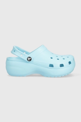 Crocs papuci Classic Platform Clog femei, cu platforma, 206750