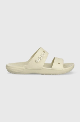 Crocs papuci Classic Sandal femei, culoarea bej, 206761