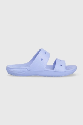 Crocs papuci Classic Sandal femei, culoarea violet, 206761