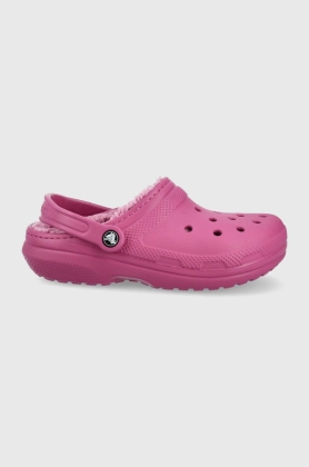 Crocs papuci de casa culoarea violet