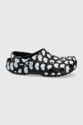 Crocs papuci femei, culoarea negru