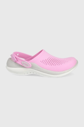 Crocs papuci femei, culoarea roz