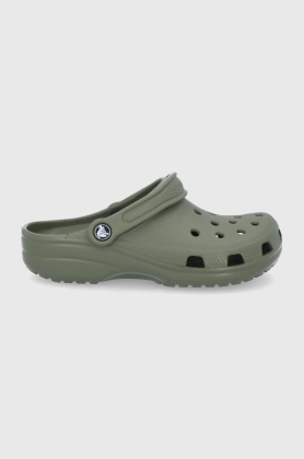 Crocs Papuci femei, culoarea verde