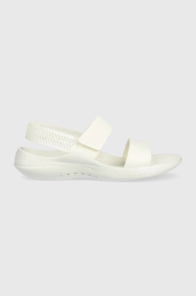 Crocs sandale femei, culoarea alb