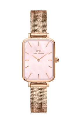 Daniel Wellington ceas Quadro 20x26 femei, culoarea roz