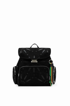 Desigual rucsac femei, culoarea negru, mic