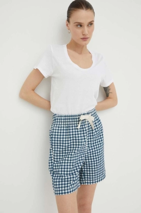 Deus Ex Machina pantaloni scurti femei, neted, high waist