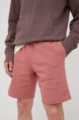 Dickies pantaloni scurti din bumbac barbati, culoarea roz