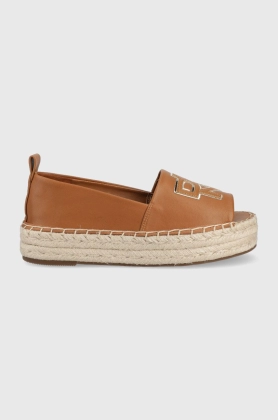 Dkny espadrile Maddy culoarea maro, cu platforma