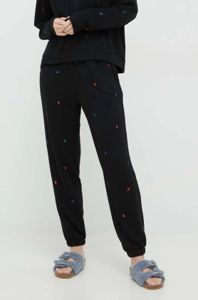 Dkny pantaloni de pijama femei, culoarea negru