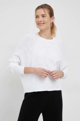 Dkny pulover din amestec de in femei, culoarea alb, light