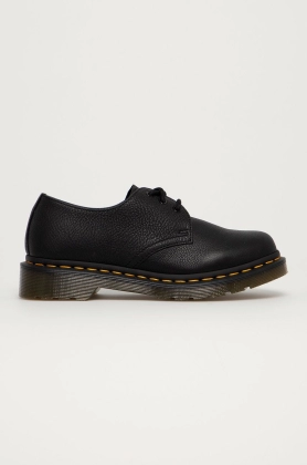 Dr. Martens Pantof femei, culoarea negru, cu toc plat