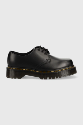 Dr. Martens pantofi de piele 1461 Bex Squared femei, culoarea negru, cu platforma