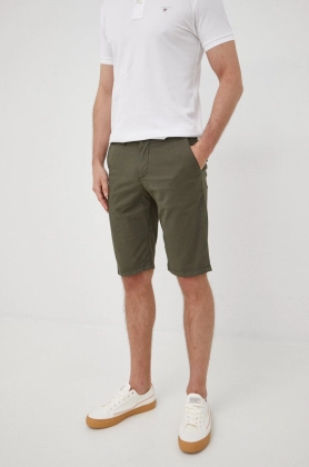 Drykorn pantaloni scurti barbati, culoarea verde